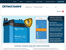 Tablet Screenshot of outbackmarine.com.au